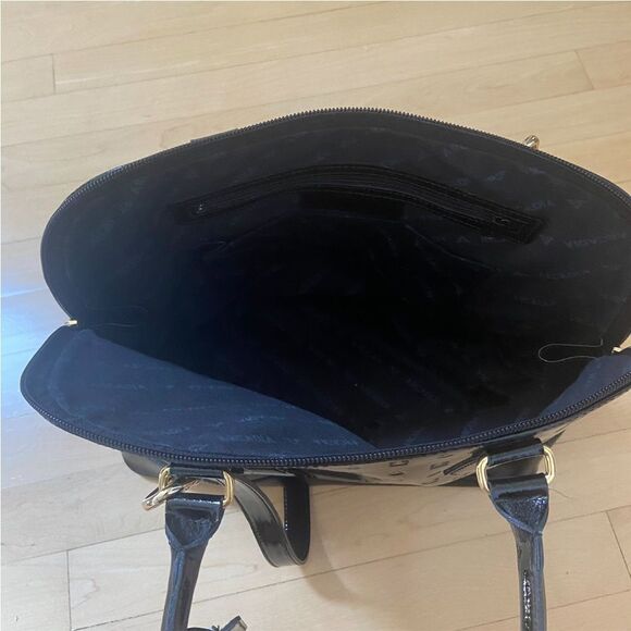 Arcadia Made In Italy Patent Leather Bugatti 
Satchel in Black - Picture 6 of 9